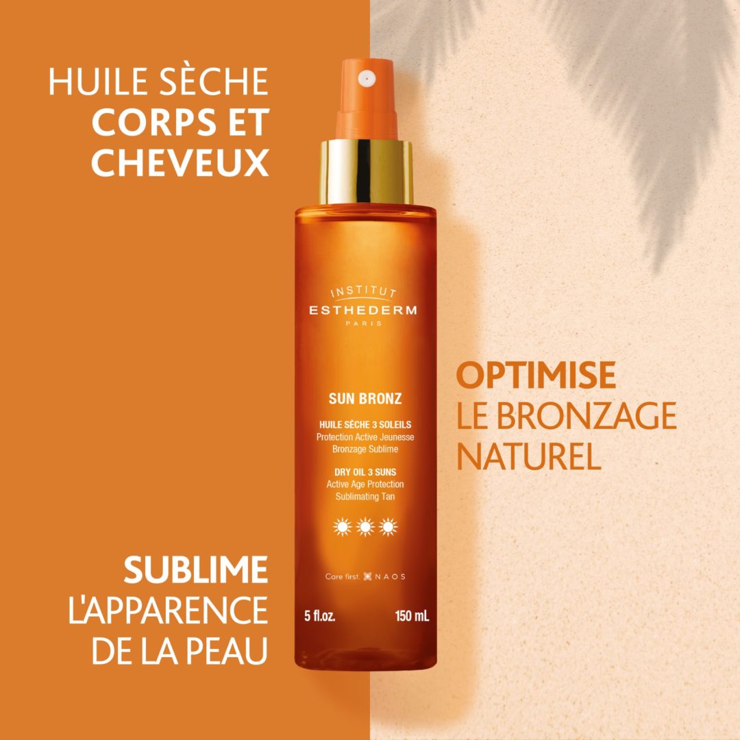 ESTHEDERM : Adaptasun Sun Bronz Huile Sèche Protectrice 3 Soleils