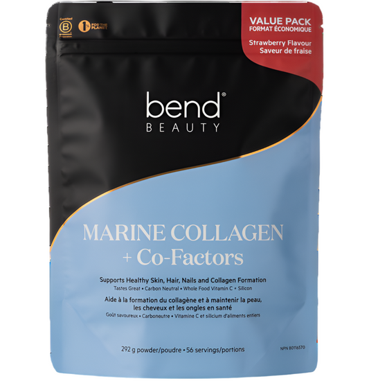 bend BEAUTY : Collagène Marin + Cofacteurs Pack Économique Saveur de Fraise